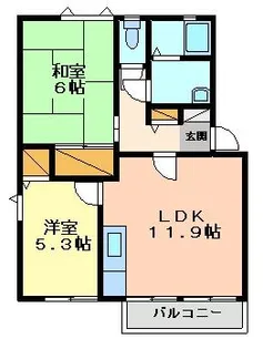 ベルメゾン徳間 A【2階】の間取り