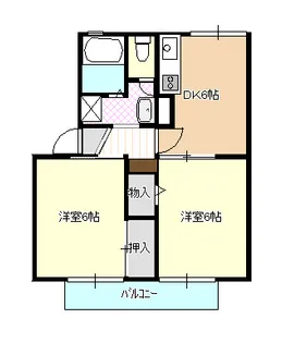 ロイヤルスクエア弐番館【2階】の間取り