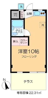 エタニコーポ【1階】の間取り