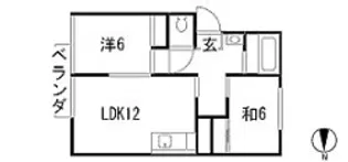 プレジール彩華【2階】の間取り