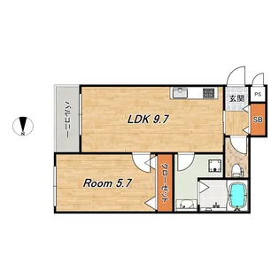 プライベートレジデンス西院【3階】の間取り