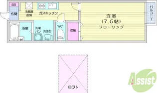ブルーリーフ1【1階】の間取り