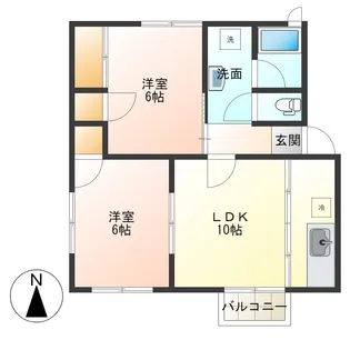 メモリーハイムA【2階】の間取り