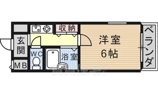 ビバハイツ伊丹【4階】の間取り