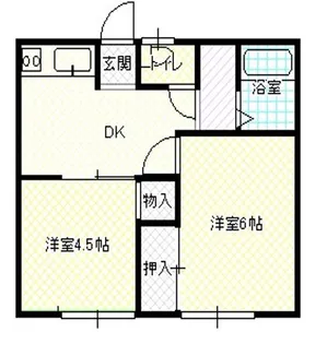 たつみハイツ【1階】の間取り