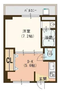 ヴィラナリー富田林 1号棟【4階】の間取り