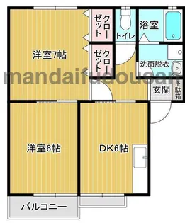 ステージア壱番館・弐番館【2階】の間取り