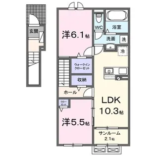 South Lino【2階】の間取り