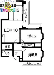 ノーバヒルズ【2階】の間取り