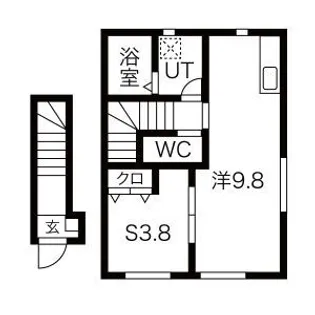 ル・メイユール尼沼B棟【2階】の間取り