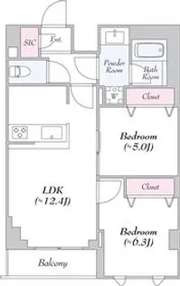 東京都板橋区東坂下2【マンション】の間取り