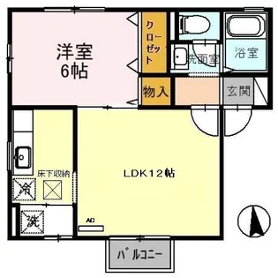 ヴィヴレ横川【1階】の間取り