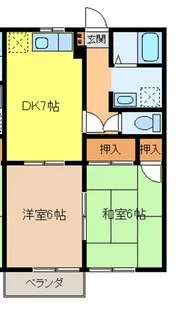 サンフワラー【2階】の間取り