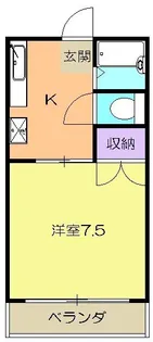 コーポ田宮園【1階】の間取り