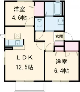 ディアス小野原 B棟【1階】の間取り