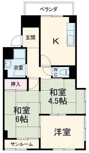 松井ビル【5階】の間取り