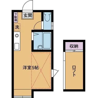 パンシオン愛甲石田No.1【1階】の間取り