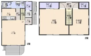 神奈川県藤沢市鵠沼海岸5【一戸建】の間取り