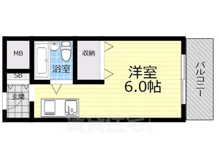 カームヒル箕面【1階】の間取り