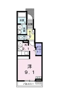 カーサ アンダンテ エフ【1階】の間取り