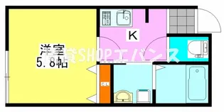 1Kの間取り画像