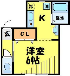 東京都府中市南町3【アパート】の間取り