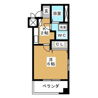 レジディア神楽坂【7階】の間取り