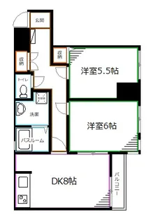 東京都杉並区阿佐谷南2【マンション】の間取り