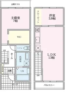 東京都町田市三輪町【一戸建】の間取り