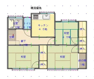 長野県長野市篠ノ井御幣川【一戸建】の間取り
