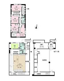 東京都渋谷区代々木4【一戸建】の間取り