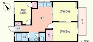 KRYUハイツ【1階】の間取り