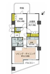 ディアナガーデン恵比寿【11階】の間取り