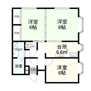 ADコーポ【2階】の間取り