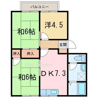 巴ハイツ【1階】の間取り