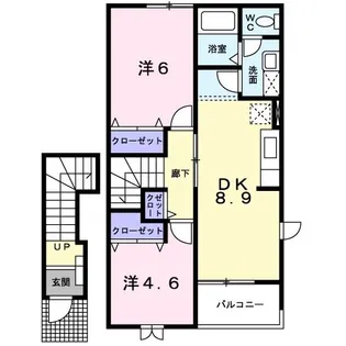 ビバリーホームズB棟【2階】の間取り