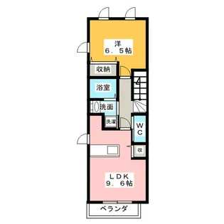 クリエスト高熊【2階】の間取り