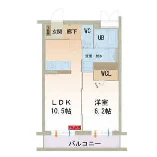 テラスビュー【2階】の間取り