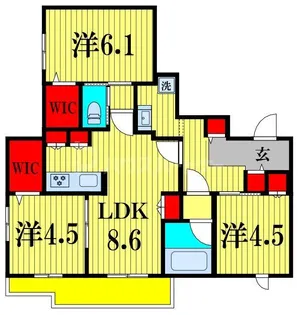 ソフィア南流山【3階】の間取り