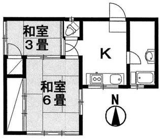 スリーエム【2階】の間取り