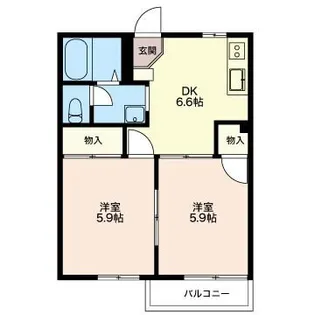 リバーサイド木村【1階】の間取り