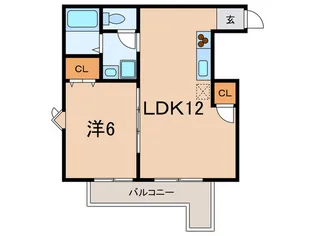 プレ-ジュ本山【2階】の間取り