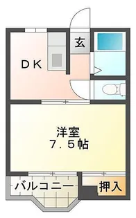 パレス佐古【3階】の間取り