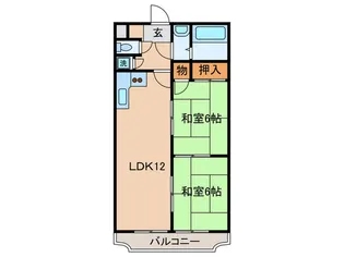 メゾンヤマモト【2階】の間取り