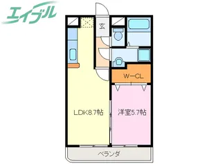 アルタイル【3階】の間取り