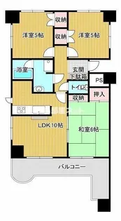 ベルメール香西【4階】の間取り