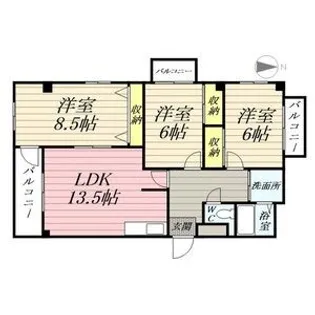 M・エコー【3階】の間取り