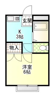 ヒルサイド箱根湯本【2階】の間取り