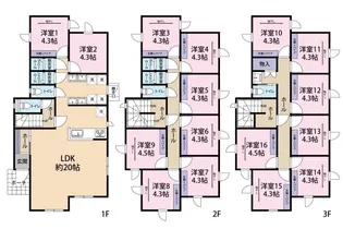 SUNNYSIDE INN辻堂海岸【2階】の間取り