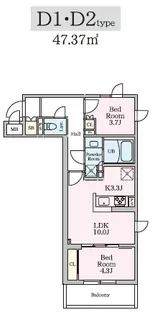 リビオメゾン大岡山【1階】の間取り